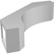 Ekena Millwork 4-in. W x 14-in. D x 14-in. H Legacy Architectural Grade PVC Knee Brace BRCP04X14X14LEC - alternate 2